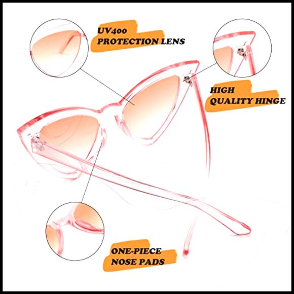 Vintage Cat Eye Sunglasses UV400 Protection Polarized Lenses main image 4